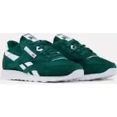 Reebok Sneaker CLASSIC "CLASSIC NYLON", Mädchen, Gr. 36,5, grün (metalgrün, ftwrweiß, metalgrün), Leder, Synthetik, Textil, Schuhe Sneaker