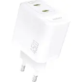 Dudao Netzteil Ladegerät GaN PD 45W USB-C Dual Weiß 2-fach Schnellladegerät für Zuhause/Büro/Reise von