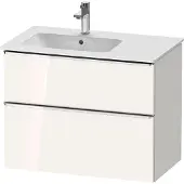 Duravit Waschtischunterschrank D-Neo 81x46,2cm, 1 Kast, Beck. li, chr/we hgl
