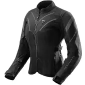 Rebelhorn Hiflow 5 wasserdichte Damen Motorrad Textiljacke, schwarz, 6XL