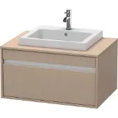 Duravit Ketho Konsolenwaschtischunterbau wandhängend, 800x426x550 mm, 1 Auszug, für Einbauwaschtisch mittig, KT679407575