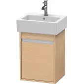 Duravit Waschtischunterschrank Ketho 40x32x55cm, wandhängend, T rechts, Eiche natur