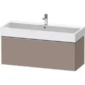 Duravit D-Neo Waschtischunterbau wandhängend, 1184x440x442mm, 1 Auszug, mit Griff Edelstahl gebürstet, DE4275070430000, Farbe: Basalt Matt Dekor