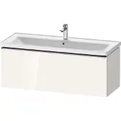 Duravit D-Neo Waschtischunterbau wandhängend, 1184x440x452mm, 1 Auszug, mit Griff Edelstahl gebürstet, DE4291070220000