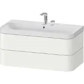 Duravit Möbelwaschtisch Happy D.2 Plus 97,5x49cm, 2 HL, we s-matt, 2 Schubk.