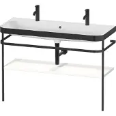 Duravit Möbelwaschtisch-Kombi Happy D.2 Plus 117,5x49cm, m 1 HL, Konsole, we s-matt