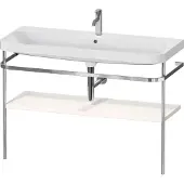 Duravit Möbelwaschtisch-Kombi Happy D.2 Plus 117,5x49cm, m Konsole, 1 HL, we hgl