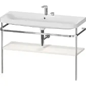 Duravit Möbelwaschtisch-Kombi Happy D.2 Plus 117,5x49cm, m Konso, 2 HL, No we s-matt