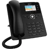 Snom Tischtelefon D717, IP-Telefon, Schwarz, Kabelgebundenes Mobilteil, Im Band, Außerhalb des Bandes, SIP-Info, 3 Zeilen, 1000 Eintragungen