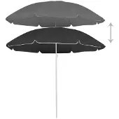 Syfax Sonnenschirm mit Stahlmast Anthrazit 180 cm
