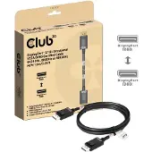 Club 3D CLUB3D DisplayPort 2.1 Bi-Direktionales VESA DP80 es Kabel 4K240Hz, 8K60Hz oder 10K60Hz M/M 1.6m, 1,6 m, DisplayPort, DisplayPort, Stecker, Stecker, 10240 x 4320 Pixel