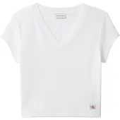 Calvin Klein Jeans T-Shirt LV047C910G Weiß Regular Fit 36