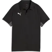 Puma teamLIGA26 Sideline Polo Jr black-white-flat dark gray (03) 152