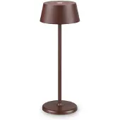 Ideal Lux LED-Akku-Außentischleuchte Pure braun Metall 32 cm