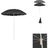 vidaXL Sonnenschirm mit Stahlmast Anthrazit 180 cm - Sonnenschirme & Sonnenschutze