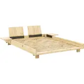 Karup Design "Social Bed, ohne Matratze, FSC-zertifiziertes Massivholz" wahlweise mit oder ohne verstellbares Zubehör, Bett in mehreren Größen