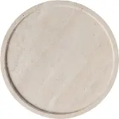 Villeroy & Boch Servierplatte "Servierteller Manufacture Travertine ø 24,5 cm beige", beige, B:24,5cm H:2cm L:24,5cm T:24,5cm Ø:24,5cm, Steingut, Servierplatten, Servierplatte, Handarbeit