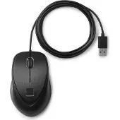 HP USB-Fingerprint-Maus, Beidhändig, USB Typ-A, 1600 DPI, Schwarz