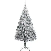 vidaXL Künstlicher Weihnachtsbaum Weiß 210 cm