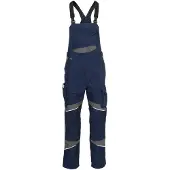 Kübler Latzhose KÜBLER "ActiviQ", Damen, Gr. 52, EURO, blau (dunkelblau, anthrazit), Obermaterial: 100% Polyester PES., Hosen Latzhose