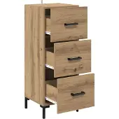 vidaXL Sideboard Artisan-Eiche 34,5 x 34 x 90 cm Holzwerkstoff