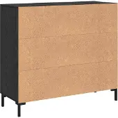 vidaXL Sideboard Schwarz Eichen-Optik 90 x 34 x 80 cm Holzwerkstoff