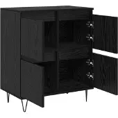 vidaXL Sideboards 3 stk. Schwarz Eichen-Optik