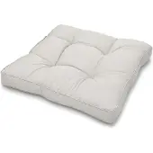 Beautissu XLuna Loungekissen, 50x50x10cm, Hellgrau, Outdoor, für Gartenmöbel