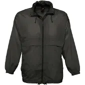 Sol SOLS Uni Surf Windbreaker / Jacke, besonders leicht PC351 (XXL) (Schwarz)