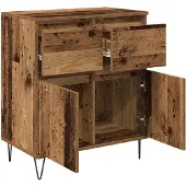 vidaXL Sideboard Altholz 60 x 35 x 70 cm Verbundholz und Eisen