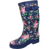 Bockstiegel Gummistiefel "Julia", Damen, Gr. 36, blau (dunkelblau, multi), Obermaterial: 100% Naturkautschuk NaRubber., Schuhe Gummistiefel