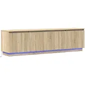 Syfax TV-Schränk 180 x 38 x 49 cm Sonoma-Eiche Holzwerkstoff