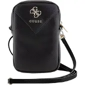 GUESS Handtasche GUWBZPGSTEGK schwarz/schwarz Zip Triangle 4G