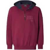 Jan Vanderstorm Kapuzensweatshirt "Sweatshirt KORBENKT", Herren, Gr. L, rot (dunkelrot), Obermaterial: 100% Baumwolle CO., Sweatshirts Kapuzensweatshirt