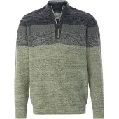 Babista Troyer "Pullover BELAN", Herren, Gr. L, grün (grün melange), Obermaterial: 100% Baumwolle CO., Pullover Troyer