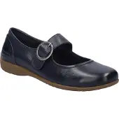 Josef seibel Ballerina "Fenja 18, indigo", Damen, Gr. 37, blau (indigo), Obermaterial: 100% Rindsleder Leather cow., Schuhe Ballerina