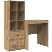 vidaXL Schreibtisch Artisan-Eiche 115,5 x 50 x 127 cm 2 Stk.