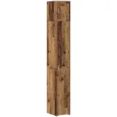 Syfax Lagerschrank mit Regalen Altholz 30 x 42,5 x 225 cm