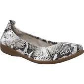 Josef seibel Ballerina "Fenja 01, weiss-schwarz", Damen, Gr. 38, weiß (weiß, schwarz), Obermaterial: 100% Rindsleder Leather cow., Schuhe Ballerina