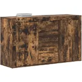 vidaXL Sideboard Geräucherte Eiche 120 x 36 x 69 cm Holzwerkstoff