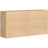 vidaXL Sideboard 2 stk. Artisan-Eiche 79 x 38 x 80 cm Holzwerkstoff