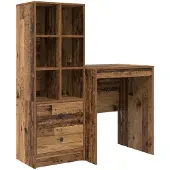 vidaXL Schreibtisch Altholz 105,5 x 50 x 127 cm 2 stk.