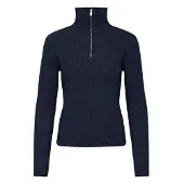Oxmo Troyer "Troyer OXMolara", Damen, Gr. XL, blau (navy blazer), Obermaterial: 93% Polyester PES. 5% Wolle mw. 2% Elasthan EL., Pullover Troyer