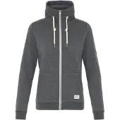 Oxmo Sweatjacke "Trainingsjacke OXBitta", Damen, Gr. XXL, grau (dunkelgrau melange), Obermaterial: 50% Baumwolle CO. 50% Polyester PES., Sweatjacken Sweatjacke