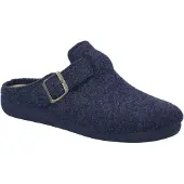 Josef seibel Herren Hausschuh Filz Slipper Schnalle unifarben 33701 Carson 01, Größe:41 EU, Farbe:Blau