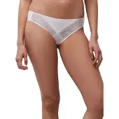 Chantelle Minislip "FLORAL TOUCH", Damen, Gr. 38, weiß (milk), Obermaterial: 75% Polyamid, 25% Elasthan, körpernah, Unterhosen Minislip, Spitze, blickdichtes Gewebe