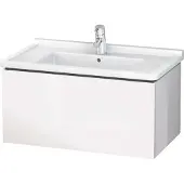 Duravit L-Cube Waschtischunterbau wandhängend, 1 Auszug, 820x408x469mm, LC616508383, Farbe: Taupe Supermatt Dekor