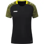 Jako Damen T-Shirt Performance 6122-808 42 - Schwarz/Soft Yellow - 42