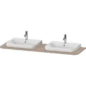 Duravit Waschtisch-Konsole Happy D.2 Plus 160x55cm, mit 2 Ausschnitten, leinen