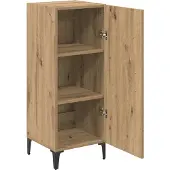vidaXL Sideboard Artisan-Eiche 34,5 x 34 x 90 cm Holzwerkstoff